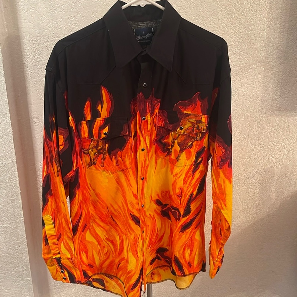 Wrangler vintage western button up
